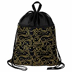 Мешок для обуви BRAUBERG БОЛЬШОЙ, с ручкой, карман на молнии, сетка, 49×41 см, «Smiles»