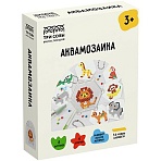 Аквамозаика ТРИ СОВЫ «Зоопарк», набор инструментов и аксессуаров, трафареты, картонная коробка 11×14см
