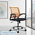 превью Кресло офисное Комус Мебель (Easy Chair) 396 оранжевое/чёрное (ткань/сетка, металл)