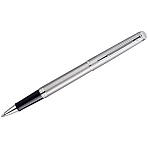 Ручка-роллер Waterman «Hemisphere Stainless Steel PT» черная, 0.8мм, подарочная упаковка