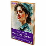 Бумага для акварели БОЛЬШАЯ А3 в коробке, 40 листов, 200 г/м2, среднее зерно, BRAUBERG ART CLASSIC