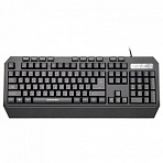 Клавиатура проводная игровая SONNEN KB-7700, USB, 104 клавиши + 10 программируемых клавиш, 3 режима подсветки, черная