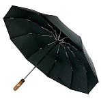Зонт Trust Мужской, 3сл., Полный Автомат, 10/58, П/Э, крюк-дерево,31550