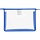 Папка для тетрадей №1School А4, пласт, синяя 1 отд, на молн,340×240х40, ПТ-850