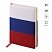 превью Ежедневник недатир. A5, 160л., кожзам, OfficeSpace «Flag», триколор