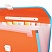 превью Портфель пластиковый BRAUBERG «Joy», А4 (330×245×35 мм), 13 отделений, с окантовкой, индексные ярлыки, оранжевый