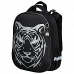 Ранец BRAUBERG SHINY, 2 отделения, «Tiger», СВЕТЯЩИЙСЯ РИСУНОК, 36×28х14 см