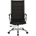 превью Кресло для руководителя Комус Мебель (Easy Chair) 704 чёрное (натуральная кожа с компаньоном, металл хромированный)