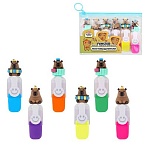 Набор текстовыделителей с топперами 6 ЦВЕТОВ НЕОН, «КАПИБАРЫ», линия 1-4 мм, FUNSTER (ФАНСТЕР)