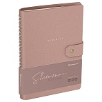 Записная книжка А5 96л. ЛАЙТ, кожзам, скрытый гребень, Greenwich Line «Shimmer. Dusty pink», блок в линию