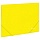 Папка на резинках BRAUBERG «Neon», неоновая, желтая, до 300 листов, 0.5 мм