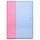 Обложка для паспорта «Дуо», кожзам, голубая/розовая, ДПС