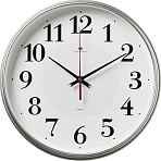 Часы настенные круг d=29см, корпус серебрян Серебряные ромбы арт.2940-105