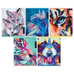 Тетрадь 80л., А5, клетка BG «Cute art»