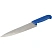 превью Нож поварской лез 254 мм толщ 2 мм 3Cr13 синяя пластиковая ручка
