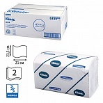 Полотенца бумажные листовые Kimberly Clark Kleenex Interfold Z-сложения 2-слойные 15 пачек по 186 листов (артикул производителя 6789)