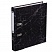 превью Папка-регистратор OfficeSpace 50мм, мрамор, черная, нижний метал. кант