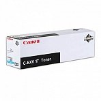 Тонер CANON (C-EXV17C) iR4080/4580/5185, голубой, оригинальный, ресурс 30000 стр. 