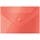 Папка-конверт на кнопке OfficeSpace А5 (190×240мм), 150мкм, полупрозрачная, желтая