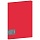 Папка с 20 вкладышами Berlingo «Soft Touch», 17мм, 700мкм, красная, с внутр. карманом