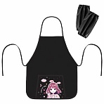 Фартук с нарукавниками для уроков труда ПИФАГОР, 1 карман, 46×54 см, «Anime girl»