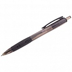 Ручка шариковая автоматическая Luxor «Micra» черная, 0.7мм, грип