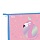 Папка для тетрадей 1 отделение, А4, Först «Shiny flamingo», 340×245×40мм, пластик, на молнии