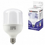 Лампа светодиодная SONNEN30 (250) Втцоколь Е27цилиндрхолодный белый30000 чLED Т100-30W-6500-E27454924