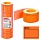 Этикет-лента «Цена», 35×25 мм, оранжевая, комплект 5 рулонов по 250 шт., BRAUBERG