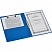 превью Папка с зажимом А4 0.7 мм синяя (до 150 листов, боковой и верхний зажим)