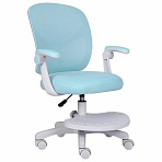 Кресло детское с подставкой для ног BRABIX «Toy MG-205», сетка/ткань TW, голубое