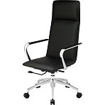 Кресло для руководителя Easy Chair 593 TPU черное (экокожа/алюминий)