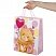 превью Пакет подарочный 26.5×12.7×33 см ЗОЛОТАЯ СКАЗКА «Lovely Kitty», глиттер, белый с розовым