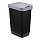 Ведро для мусора Idea Твин 25 л пластик черный/серый (26×33×47 см)