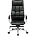 превью Кресло для руководителя Комус Мебель (Easy Chair) 597 чёрное (натуральная кожа с компаньоном, алюминий)