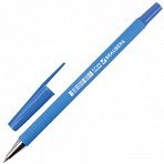 Ручка шариковая BRAUBERG «Capital blue», СИНЯЯ, корпус soft-touch голубой, узел 0.7 мм, линия письма 0.35 мм