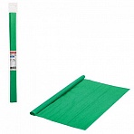 Бумага гофрированная (креповая) ПЛОТНАЯ, 32 г/м2, зеленая, 50×250 см, в рулоне, BRAUBERG