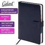 Ежедневник датированный 2025 А5 148×218 мм GALANT «Ritter», под кожу, темно-синий