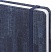 превью Ежедневник недатированный А5 (138×213 мм) BRAUBERG «Wood», кожзам, резинка, 136 л., синий, 111674