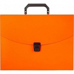Папка-портфель пластиковая Attache Neon А4 оранжевая (335×230 мм, 1 отделение)
