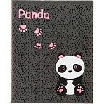 Тетрадь общая А5 96л №1School Panda, клет, скреп., ВД-лак