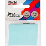 Стикеры Attache Economy 38×51 мм пастельный синий (1 блок, 100 листов)