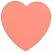 превью Блок самоклеящийся фигурный BRAUBERG сердце, 50 л., розовый, европодвес