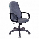 Кресло для руководителя Бюрократ CH-808 серое (ткань/пластик)