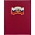 Папка адресная с флагом и гербом, балакрон (красный шелк)