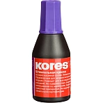 Краска штемпельная Kores (30мл, фиолетовый)