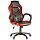 Кресло игровое Helmi HL-G06 «Winner», ткань черная/красная