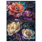 Альбом для рисования 40л., А4, на скрепке BG «Витраж», тиснение фольгой