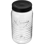 Банка круглая с эмбоссингом original 1.3л (черный)