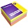 Самоклеящийся блок Berlingo «Ultra Sticky», 50×50мм, 240л, 4 неоновых цвета